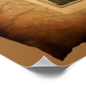 旧世界地図ポスター ポスター (角)