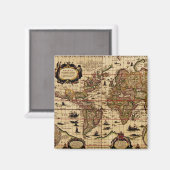 旧世界地図マグネット マグネット (正面/裏面)