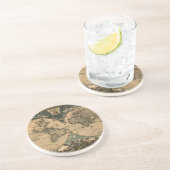 旧世界地図ヴィンテージ地球ギフトコースター コースター (側面)