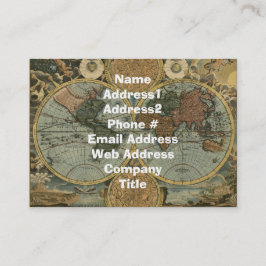 旧世界地図名刺 名刺