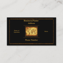 旧世界地図名刺 名刺