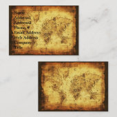 旧世界地図名刺 名刺 (正面/裏面)
