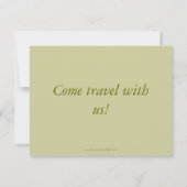 旧世界地図招待状カード 招待状 (裏面)