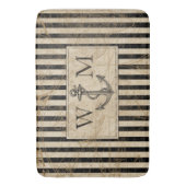 旧世界地図航海のいかりモノグラム バスマット (正面縦)