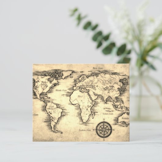 旧世界地図 (スタンド正面)