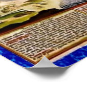 旧世界地図2 ポスター (角)