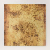 旧世界地図：ステンドパーチメントヴィンテージ ジグソーパズル (横)