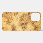 旧世界地図:ステンドパーチメントヴィンテージ Case-Mate iPhoneケース (裏面 (横))