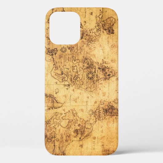 旧世界地図:ステンドパーチメントヴィンテージ Case-Mate iPhoneケース (裏面)