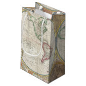 旧世界地図 スモールペーパーバッグ (裏面アングル)