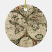 旧世界地図 セラミックオーナメント (裏面)