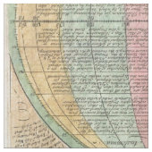 旧世界地図 ファブリック (クローズアップ)