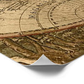 旧世界地図 ポスター (角)