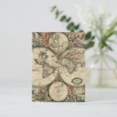 旧世界地図 ポストカード (スタンド正面)