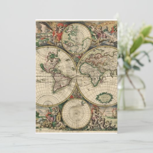 旧世界地図 招待状 (スタンド正面)