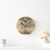 旧世界地図 – 時計 (ホーム)