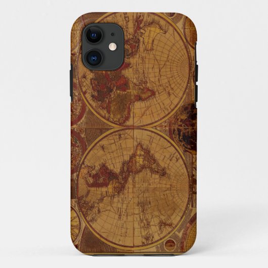 旧世界地図iPhoneケース Case-Mate iPhoneケース (裏面)