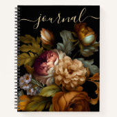 旧世界暗色花絵を描雑誌 ノートブック (正面)