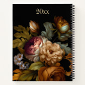 旧世界暗色花絵を描雑誌 ノートブック (裏面)