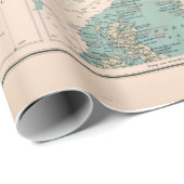 旧世界水産地図（1907年） ラッピングペーパー (ロールコーナー)