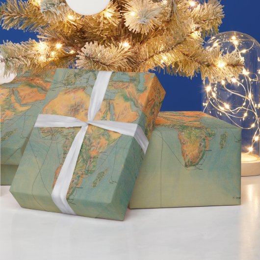 旧世界海上燃料駅出荷経路 ラッピングペーパー (クリスマス)