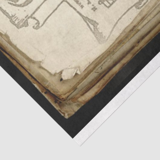 旧世界父クリスマスと楽譜のデコページ 薄葉紙 (詳細)