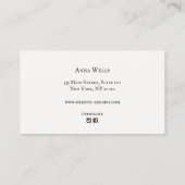 旧世界素朴タイポグラフィ名刺 名刺 (裏面)