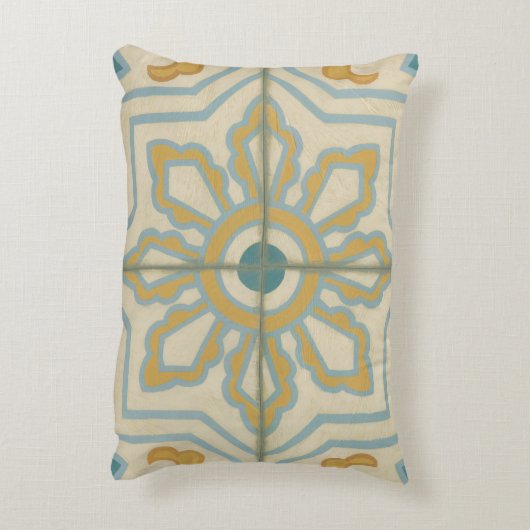 旧世界装飾瓦模様 アクセントクッション (裏面(縦))