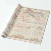 旧世界農業地図（1854年）  ラッピングペーパー (アンロールド)