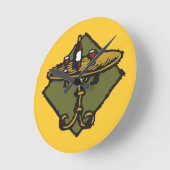 旧世界、木版画のスタイル、レストラン、バー、ビストロ ラウンド壁時計 (傾斜)