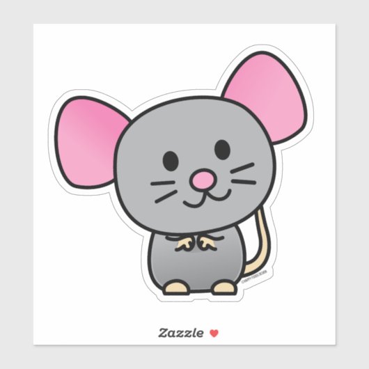 旧中国の正月ネズミの福金 シール (シート)