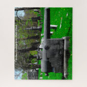 旧内戦の大砲。クリスマスの挨拶 ジグソーパズル (縦)