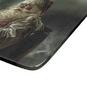 旧写真のサンタクロース魔法の休日C カッティングボード (角)