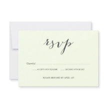 旧写真ウェディングRSVPカード