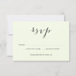 旧写真ウェディングRSVPカード 出欠カード