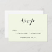 旧写真ウェディングRSVPカード 出欠カード (正面/裏面)