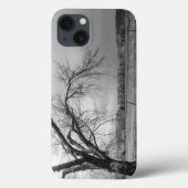 旧冬の木グレースケールiPhoneケース Case-Mate iPhoneケース (裏面)