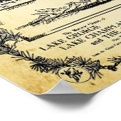 旧列車旅行休暇広告 ポスター (角)