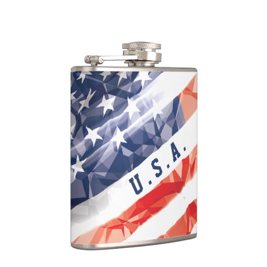 旧動揺して米国国旗 フラスク (右)