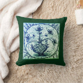 旧北ドイツのタイル、ヴィンテージセラミックタイル クッション (ブランケット)