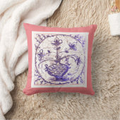 旧北ドイツのタイル、ヴィンテージセラミックタイル クッション (ブランケット)