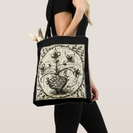 旧北ドイツのタイル、ヴィンテージセラミックタイル トートバッグ