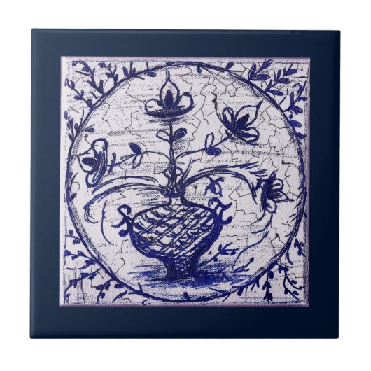 旧北ドイツ瓦、ヴィンテージ瓦 タイル (正面)