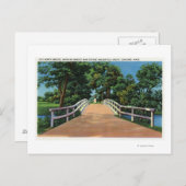 旧北橋のミニッツマン像のビュー ポストカード (正面/裏面)