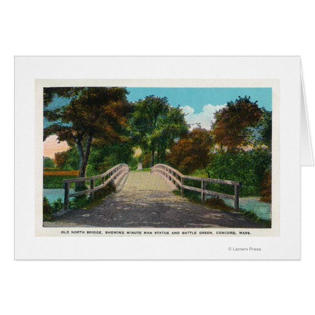 旧北橋のミニッツマン像のビュー# 2 (正面横)