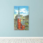 旧南教会の外観 キャンバスプリント (インサイチュ (ウッドフロア))