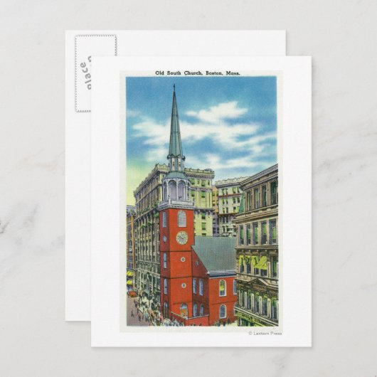 旧南教会の外観 ポストカード (正面/裏面)