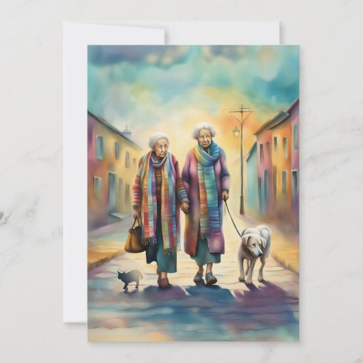 旧友だちグリーティングカード サンキューカード (正面)