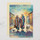 旧友だちグリーティングカード サンキューカード (正面/裏面)