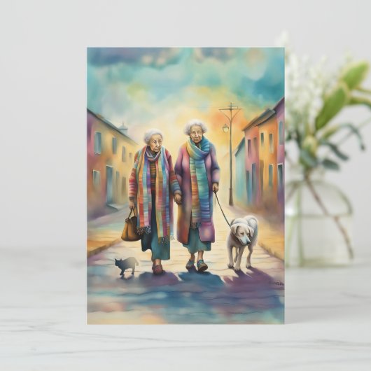 旧友だちグリーティングカード サンキューカード (スタンド正面)